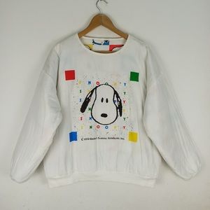 Snoopy Reversible Sweater Vintage Japan M